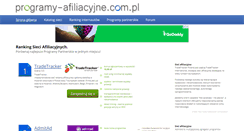 Desktop Screenshot of programy-afiliacyjne.com.pl